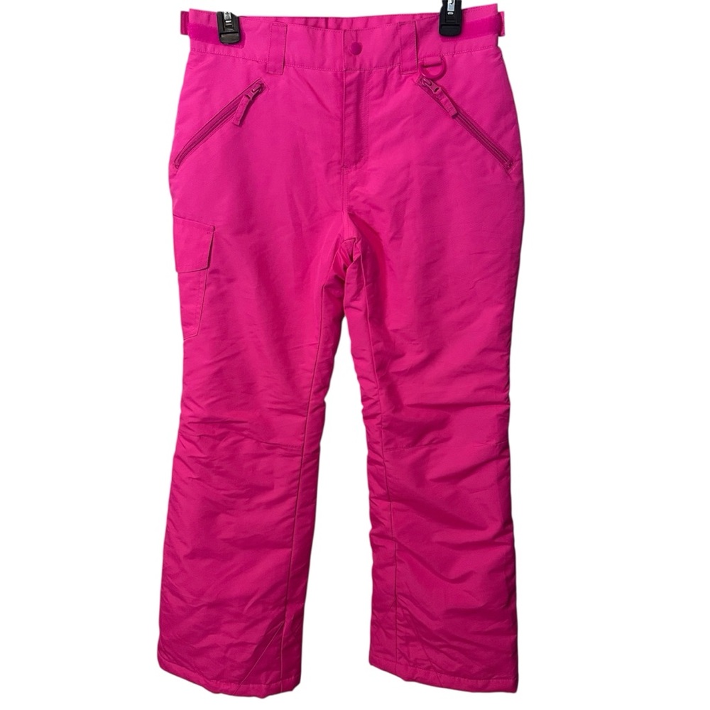 Roebuck & Co. Girls Hot Pink Insulated Snow Pants Size Large (14) Ski